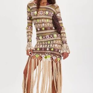 Free People Bali Collection 'Milly' Crochet Tunic (NWT)